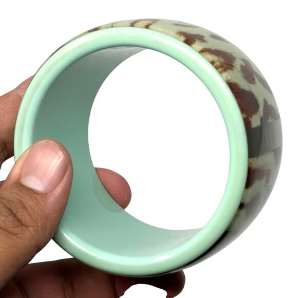 Dior Leopard-Print Cuff Bracelet - Picture 6 of 12